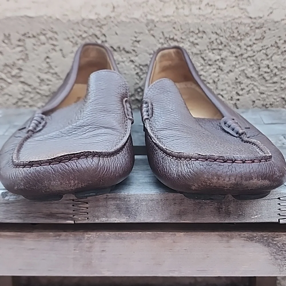 Bloomingdale's Leather Loafers Brown Size 12